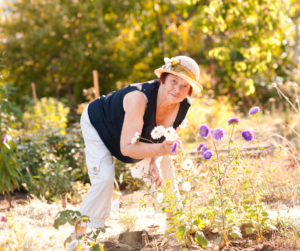 October blog older woman gardening
